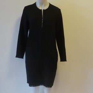 *NWT Womens Antonelli Firenze Black Wool Blend Shift Dress 40 US/4